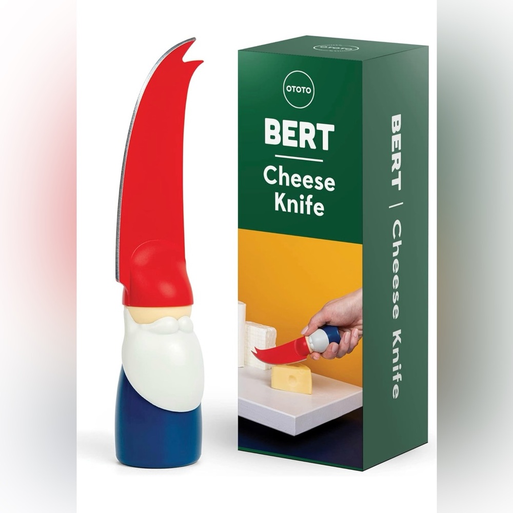 OTOTO Bert the Gnome Cheese Knife, NIB